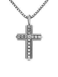 Pyramid Cross in Sterling Silver, 24mm