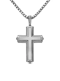 Pyramid Cross in Sterling Silver, 24mm