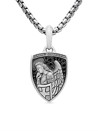St. Michael Amulet in Sterling Silver