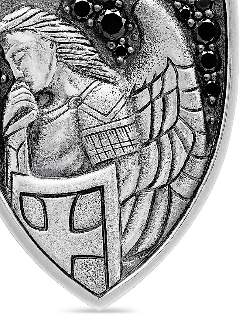 St. Michael Amulet in Sterling Silver