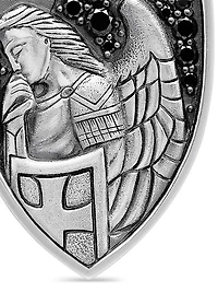 St. Michael Amulet in Sterling Silver