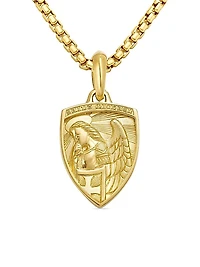St. Michael Amulet in 18K Yellow Gold, 26mm