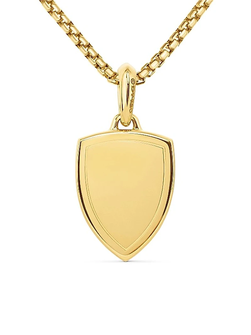 St. Michael Amulet in 18K Yellow Gold, 26mm