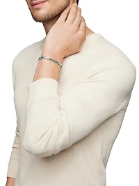 Streamline Link Bracelet in Sterling Silver, 6mm