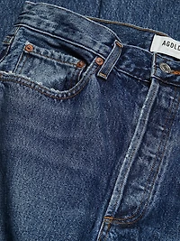 Dame Wide-Leg Cuffed Jeans