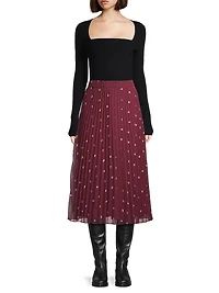 Wool Rib-Knit Fitted Top