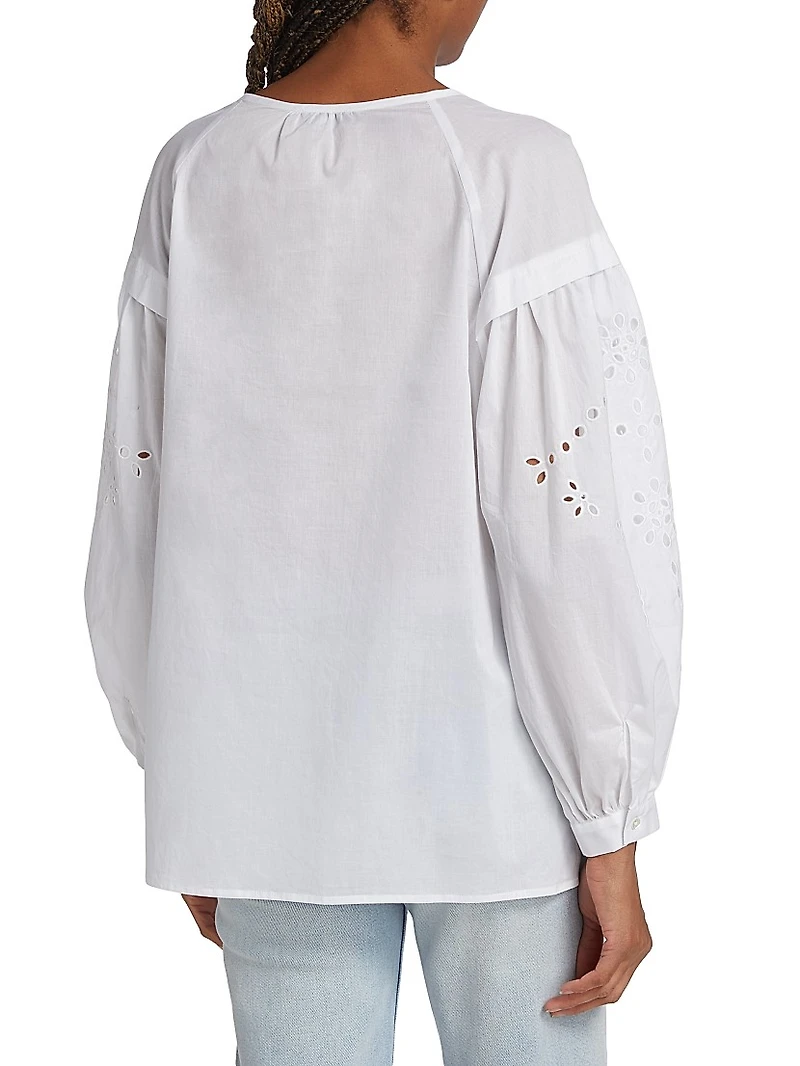 Dari Cotton Eyelet Blouse