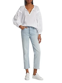 Dari Cotton Eyelet Blouse