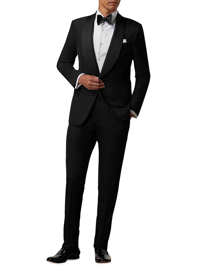 Gregory Barathea Wool Shawl-Lapel Tuxedo
