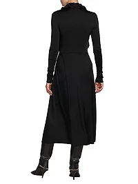 Braided Cut-Out Midi-Dress