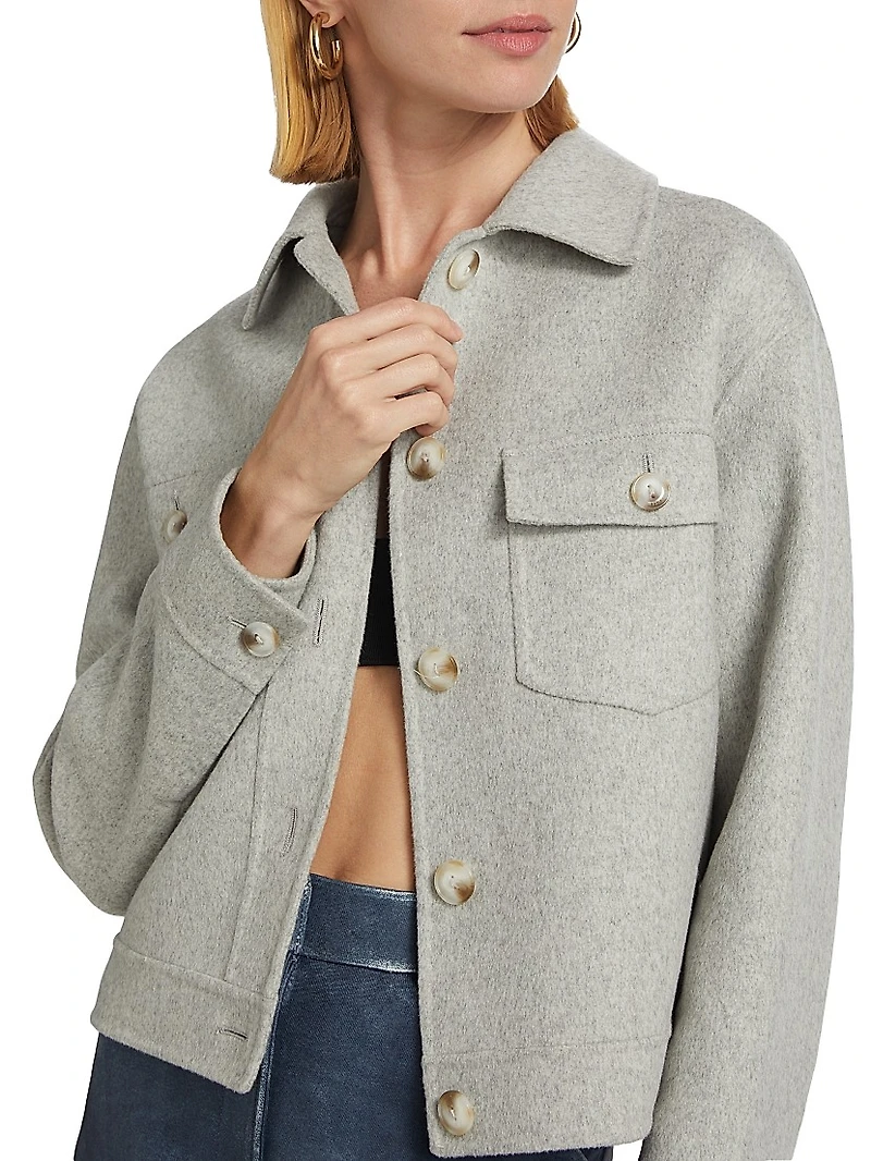 Christine Cropped Wool-Blend Jacket