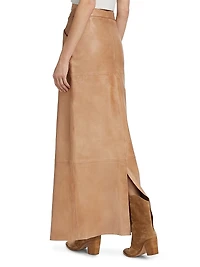 Mariette Leather Maxi Skirt