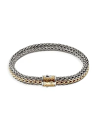 Two-Tone Reversible Chain Bracelet
