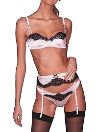 Fleur du Mal x Marilyn Monroe All About Eve Silk Balconette Bra