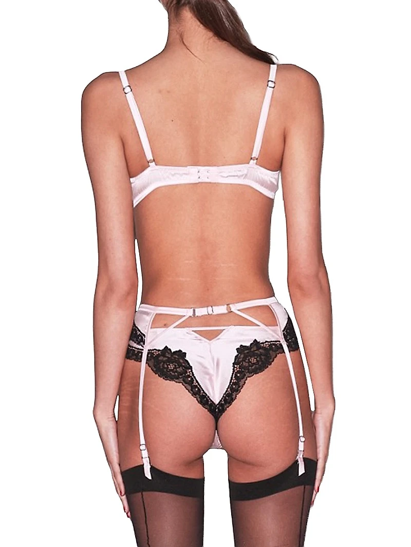 Fleur du Mal x Marilyn Monroe All About Eve Silk Balconette Bra