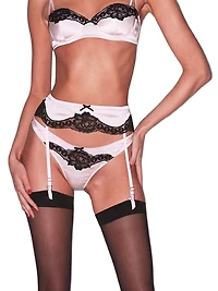 Fleur du Mal x Marilyn Monroe All About Eve Silk Cheeky Briefs