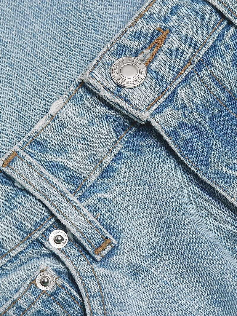 Farrah High-Rise Cuffed Straight Jeans
