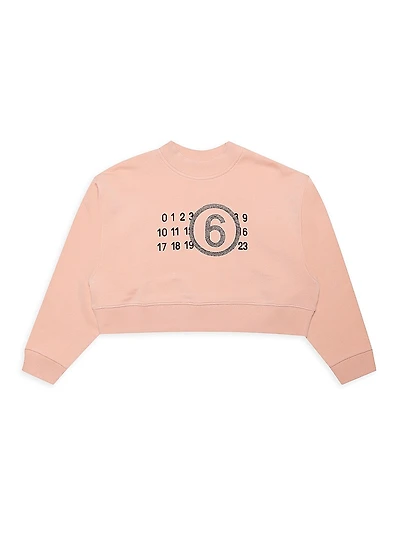 Little Girl's & Girl's Cropped Sweatshirt