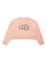 Little Girl's & Girl's Cropped Sweatshirt