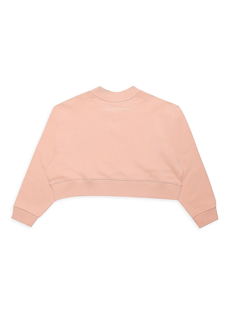 Little Girl's & Girl's Cropped Sweatshirt
