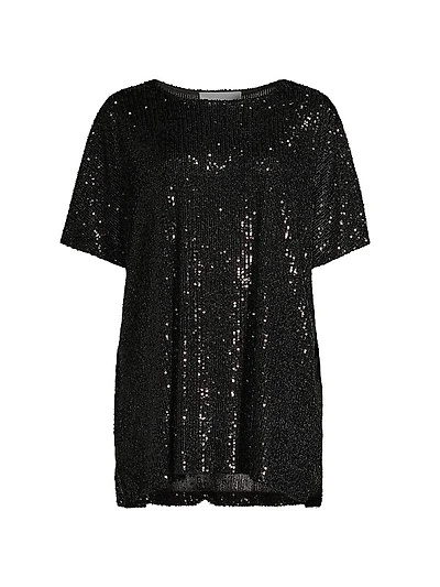 All Dressed Up Sequin Knit Caftan Top