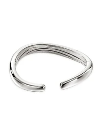Surf Sterling Silver & 0.55 TCW Diamond Cuff