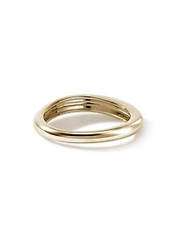 Surf 14K Yellow Gold & 0.11 TCW Diamond Wavy Ring