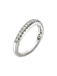 Surf Sterling Silver & Diamond Band Ring