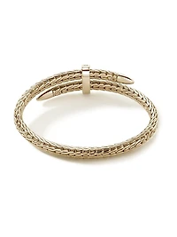 Spear 14K Gold & Diamond Pavé Flex Cuff Bracelet