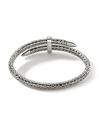 Spear Sterling Silver & Diamond Pavé Flex Cuff Bracelet