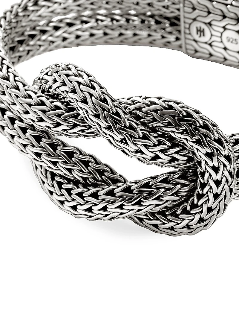 Sterling Silver Knot Chain Bracelet