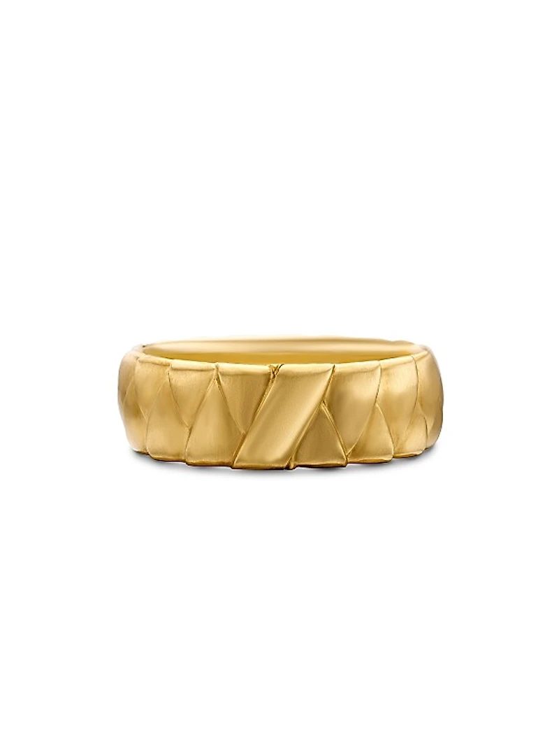 Cairo Wrap Band Ring in 18K Yellow Gold, 8mm