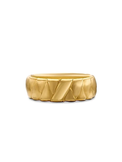 Cairo Wrap Band Ring in 18K Yellow Gold, 8mm