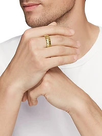Cairo Wrap Band Ring in 18K Yellow Gold, 8mm