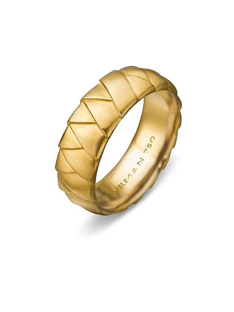Cairo Wrap Band Ring in 18K Yellow Gold, 8mm