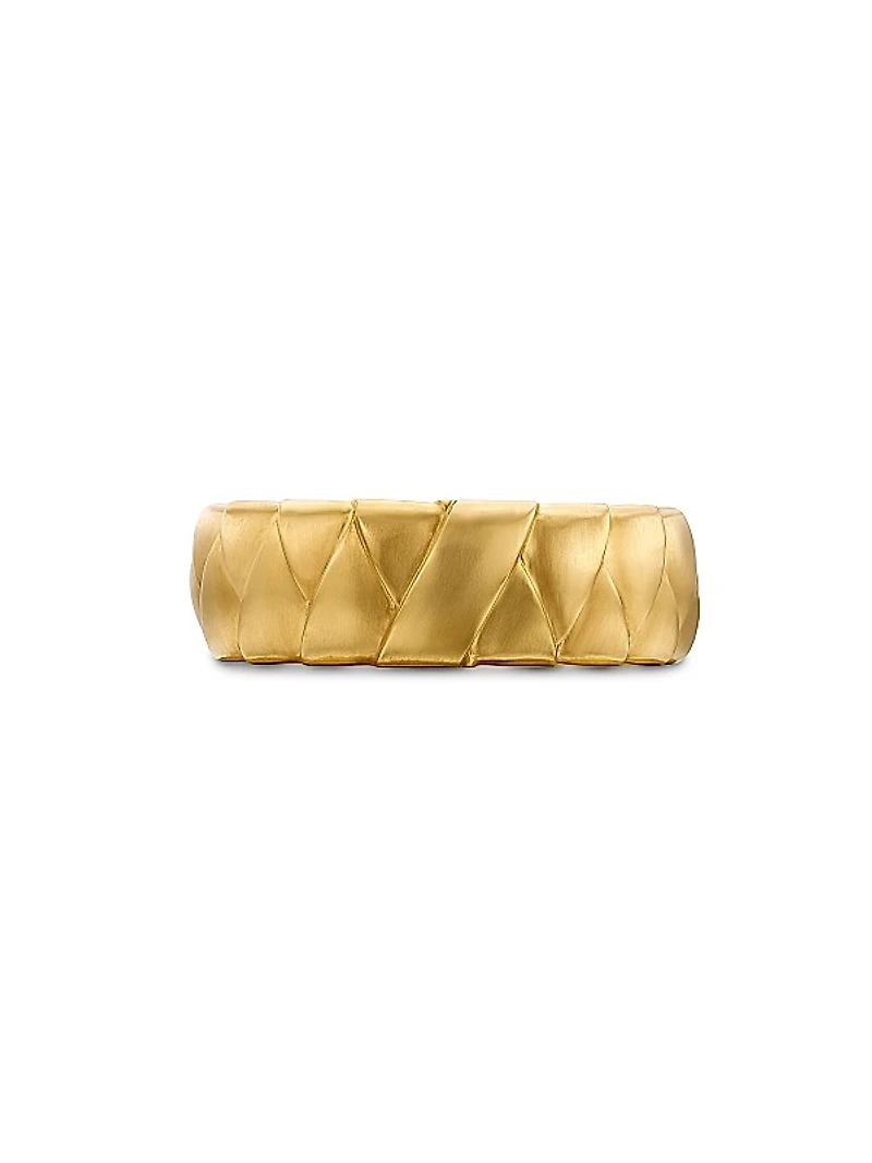 Cairo Wrap Band Ring in 18K Yellow Gold, 8mm