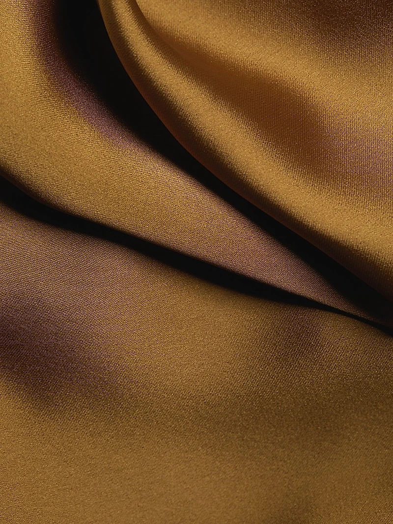 Satin Cowlneck Minidress