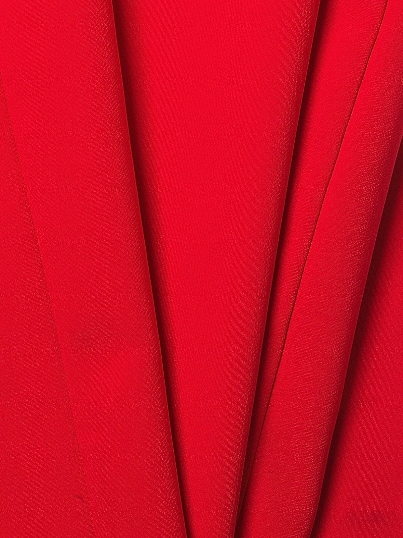 Crepe One-Shoulder Gown