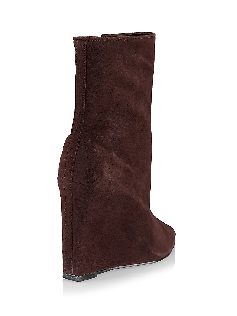 Asya Suede Wedge Booties