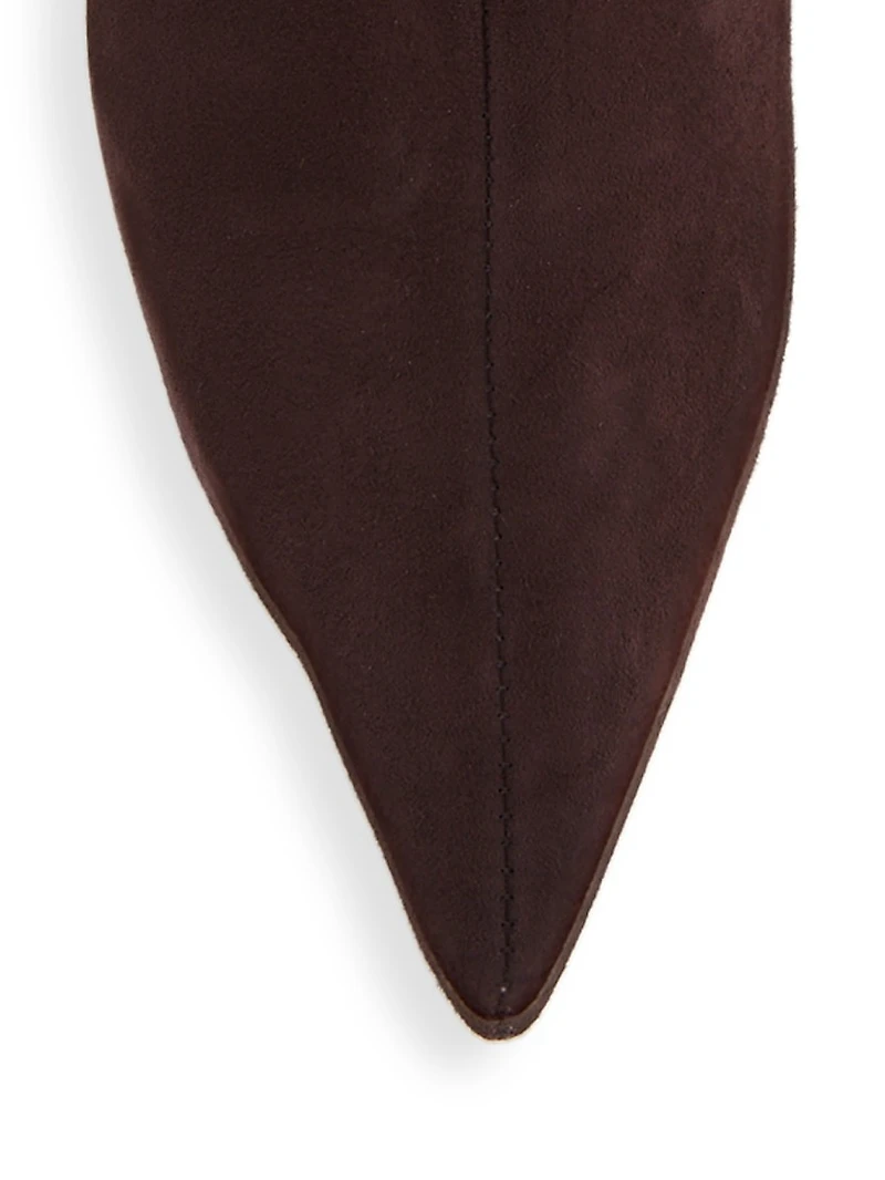 Asya Suede Wedge Booties