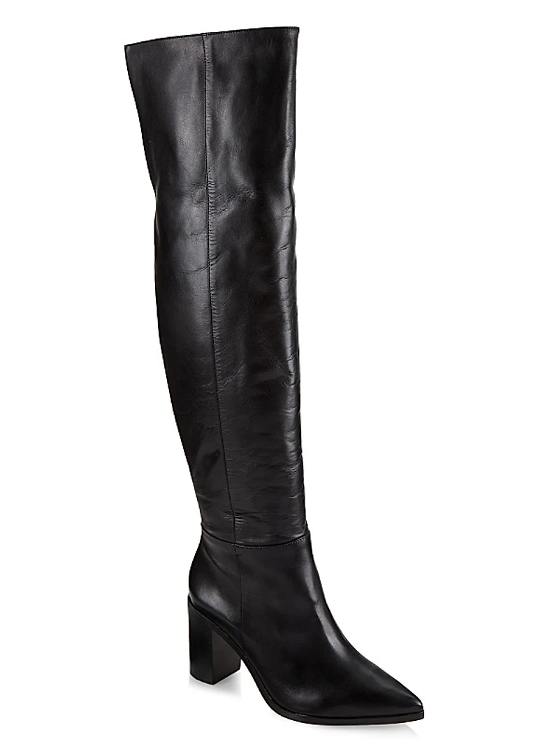 Mikki Leather Over-the-Knee Boots