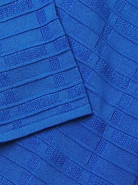 Textured Knit Knee-Length Dress