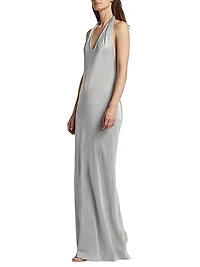 Malaika Glittery Halterneck Gown