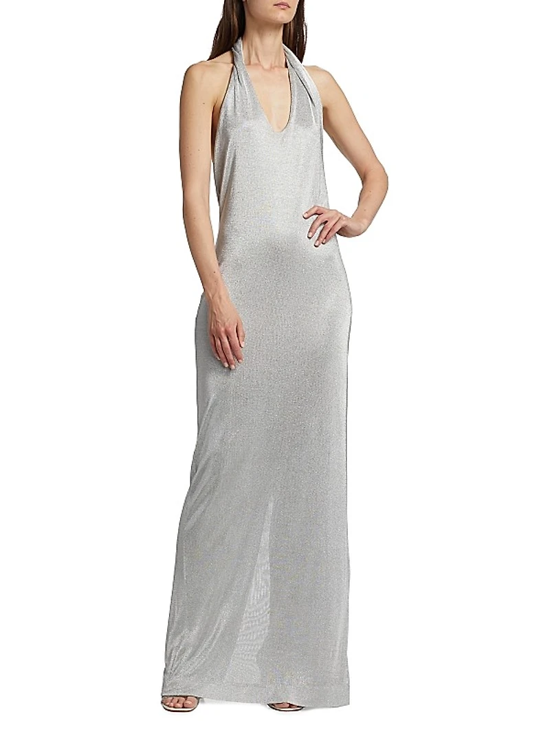 Malaika Glittery Halterneck Gown