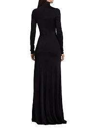 Sacha Long-Sleeve Gown
