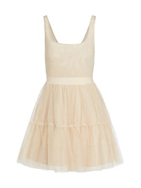 Chara Tiered Tulle Minidress