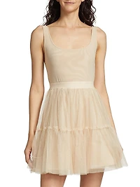 Chara Tiered Tulle Minidress