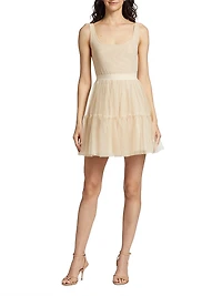 Chara Tiered Tulle Minidress