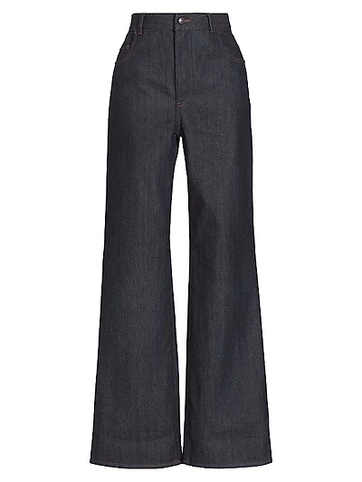 Lewel 22 Wide-Leg Cotton & Cashmere Pants
