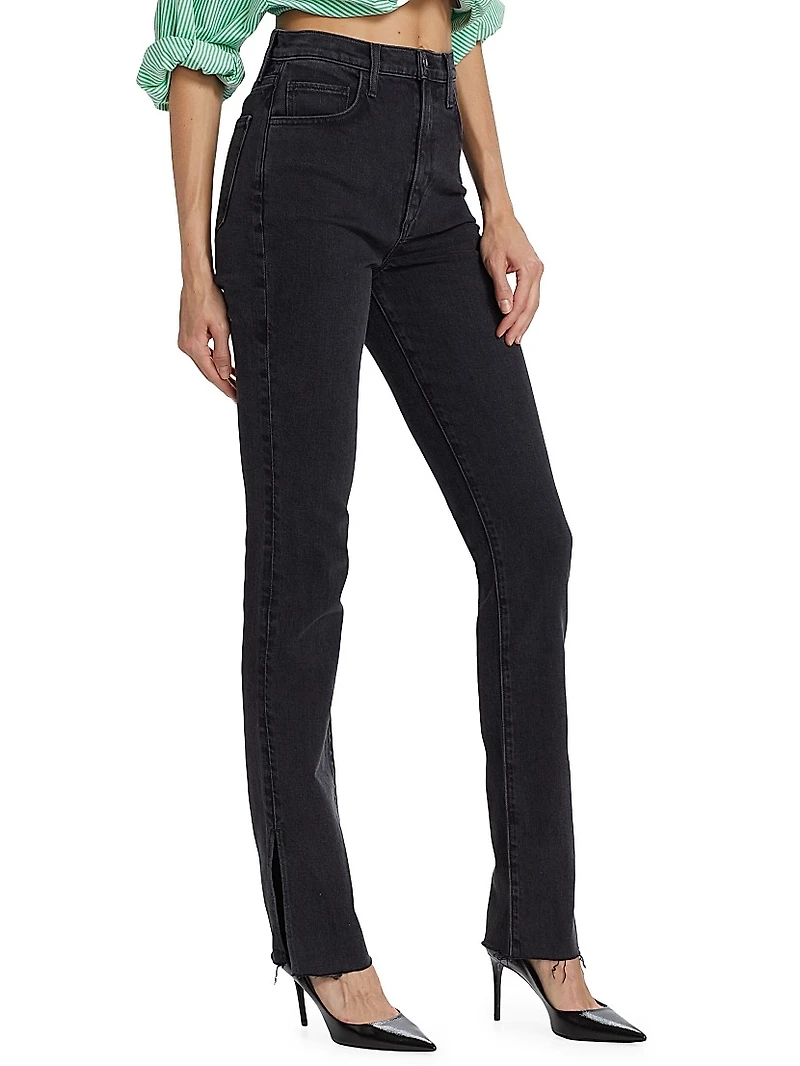 Valentina High-Rise Straight-Leg Jeans